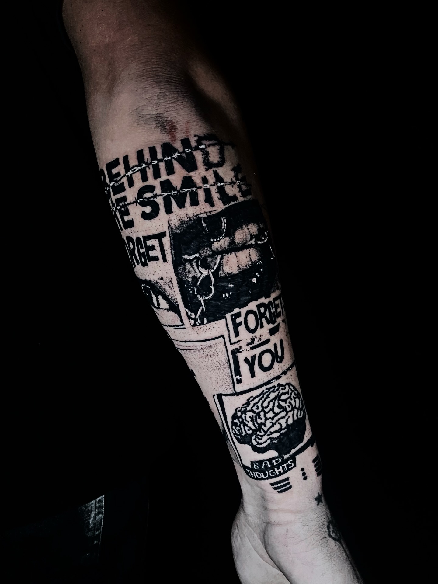 Tattoo by @blackworkbenz — black_and_grey
