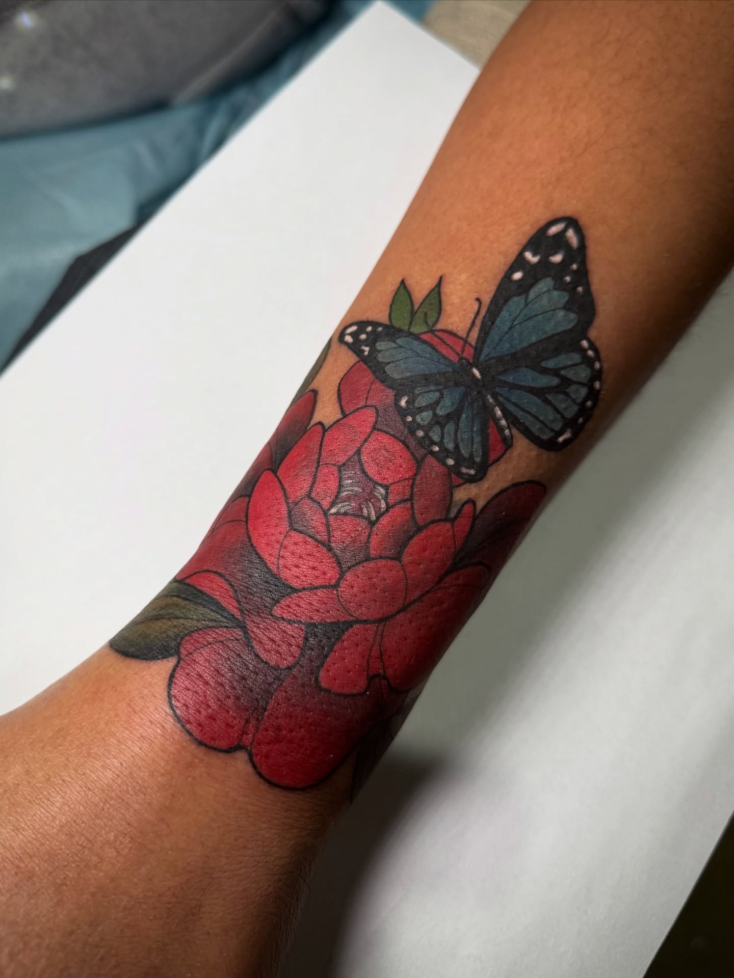 Tattoo by @darien.alexandra — realism, dotwork