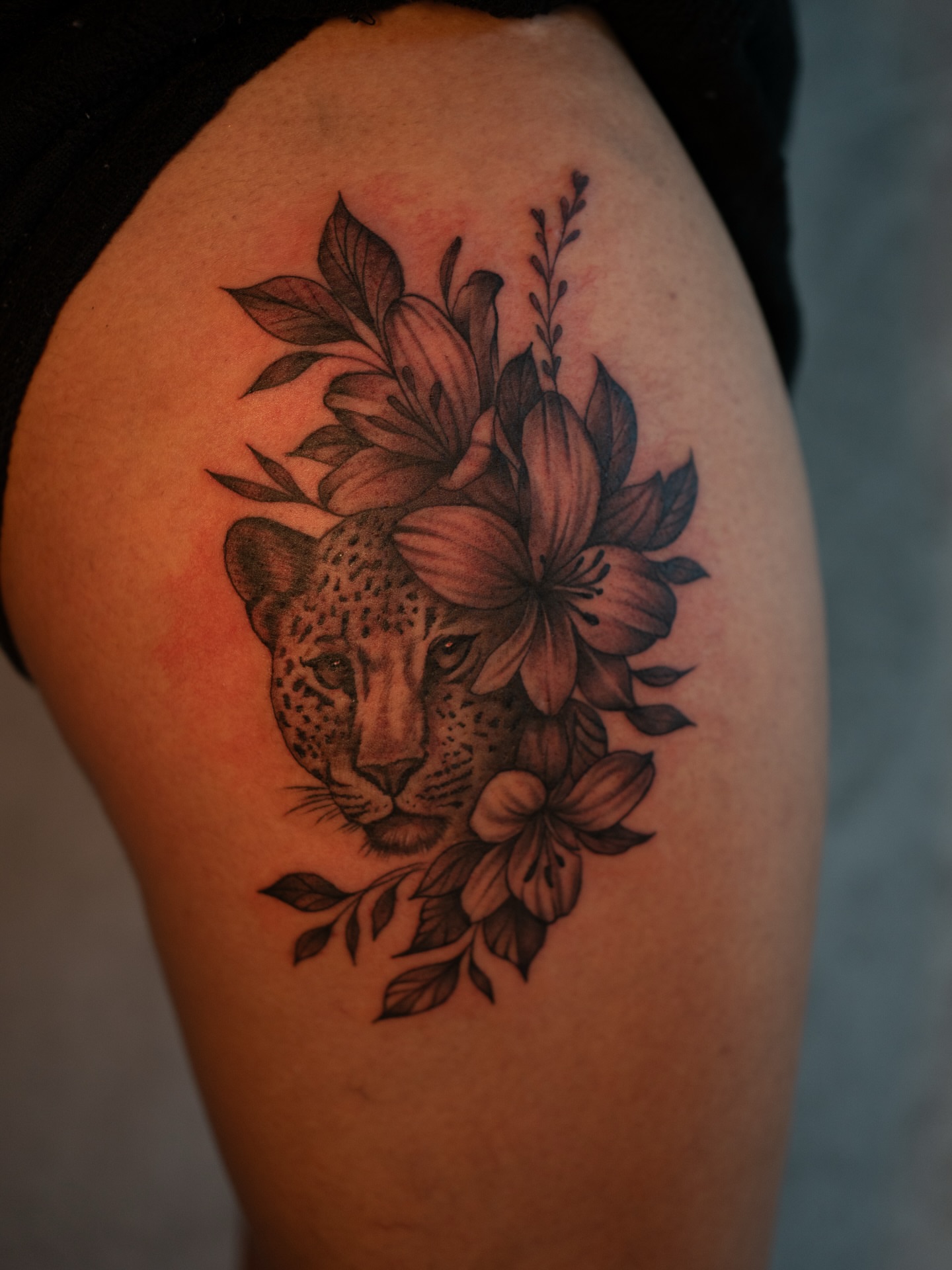 Tattoo by @inkbydame — black_and_grey, realism