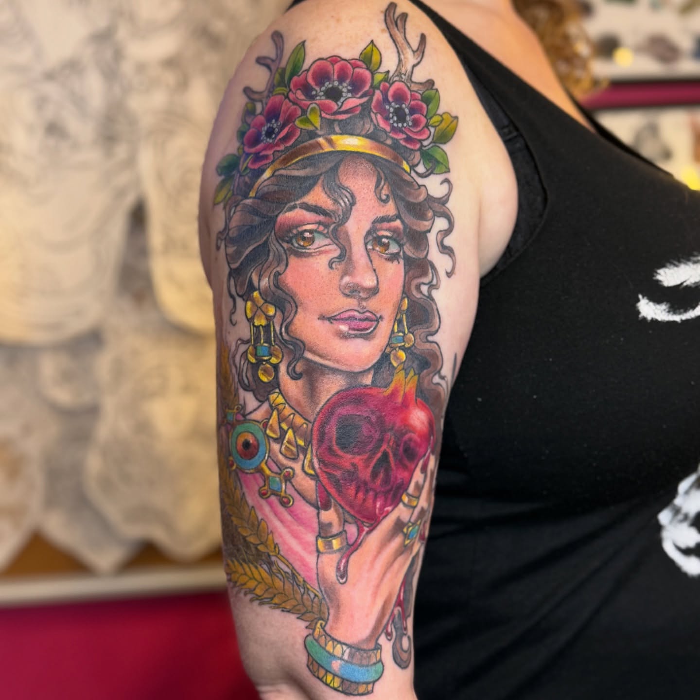 Tattoo by @lauraexleytattoo — realism, dotwork