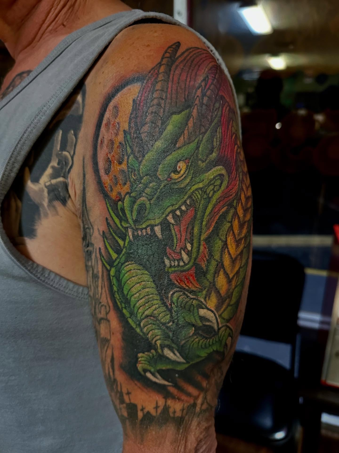 Tattoo by @jr1_machines — american_traditional, realism