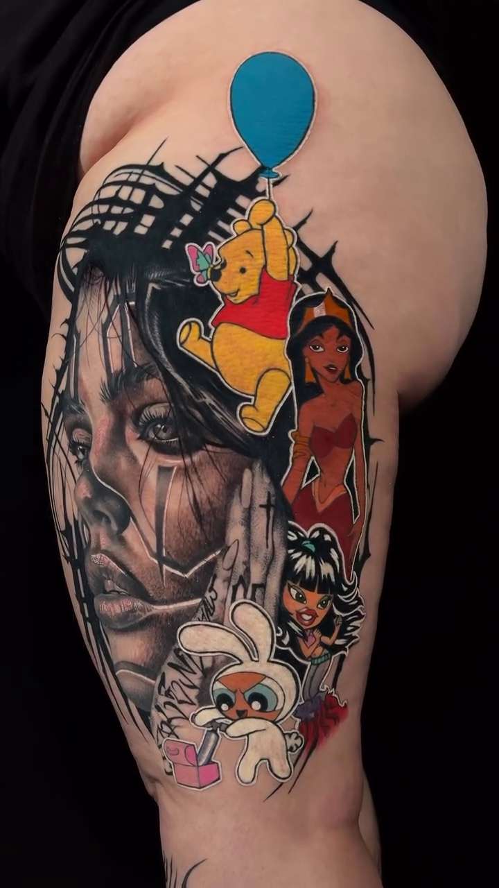 Tattoo by @em.j.francis — realism, trash_polka
