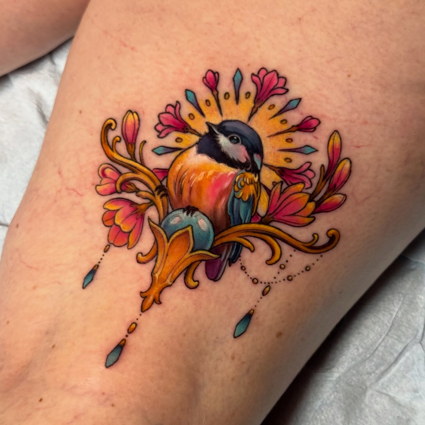 Tattoo by @savsky_tattoo — new_school, ornamental