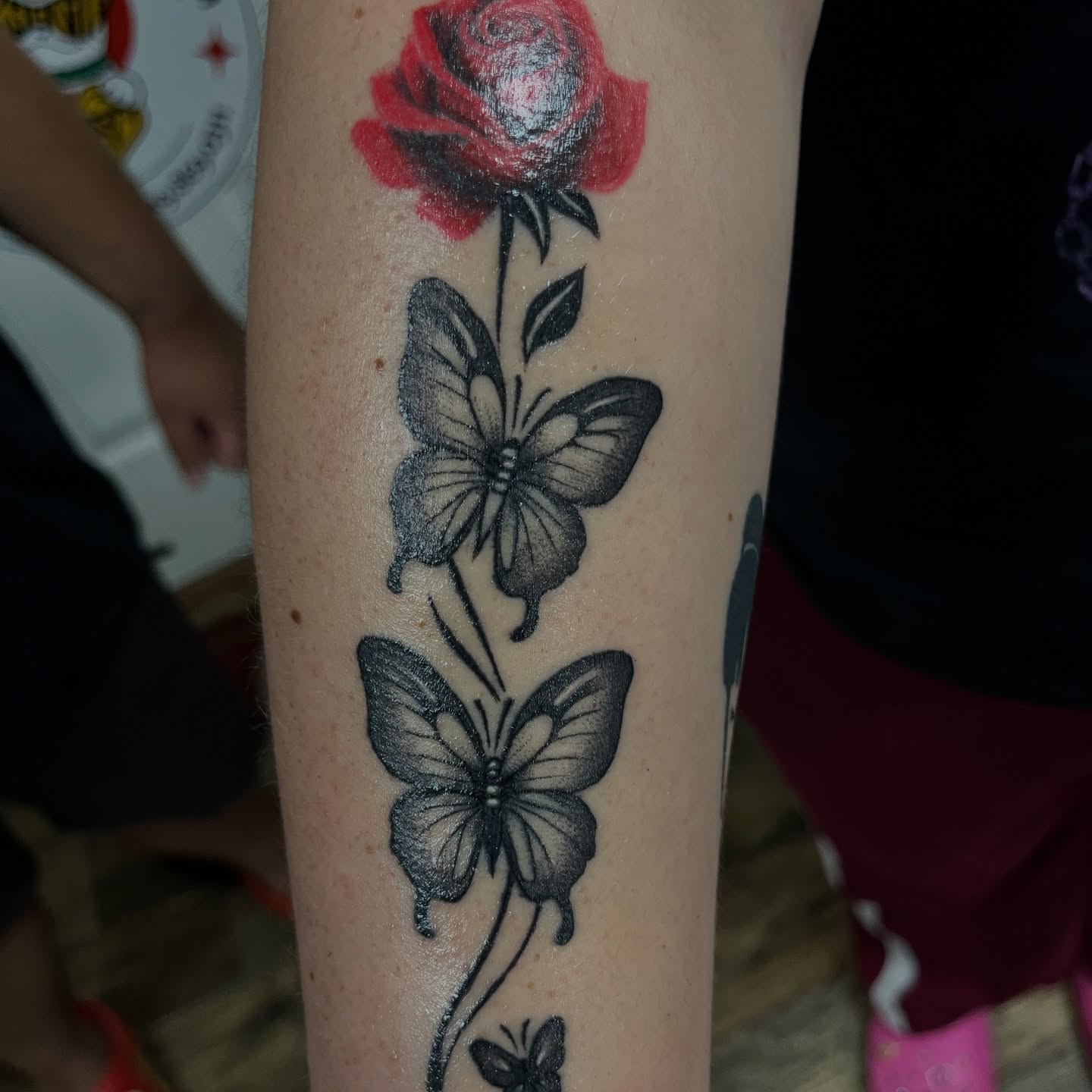 Tattoo by @anya.artistry.tattoos — black_and_grey