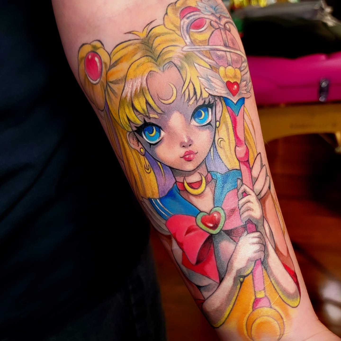 Tattoo by @kerryfairytattoos β anime