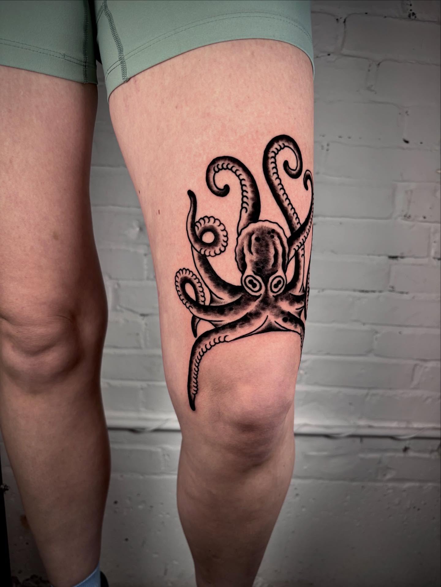 Tattoo by @dougvon_tattoos — black_and_grey