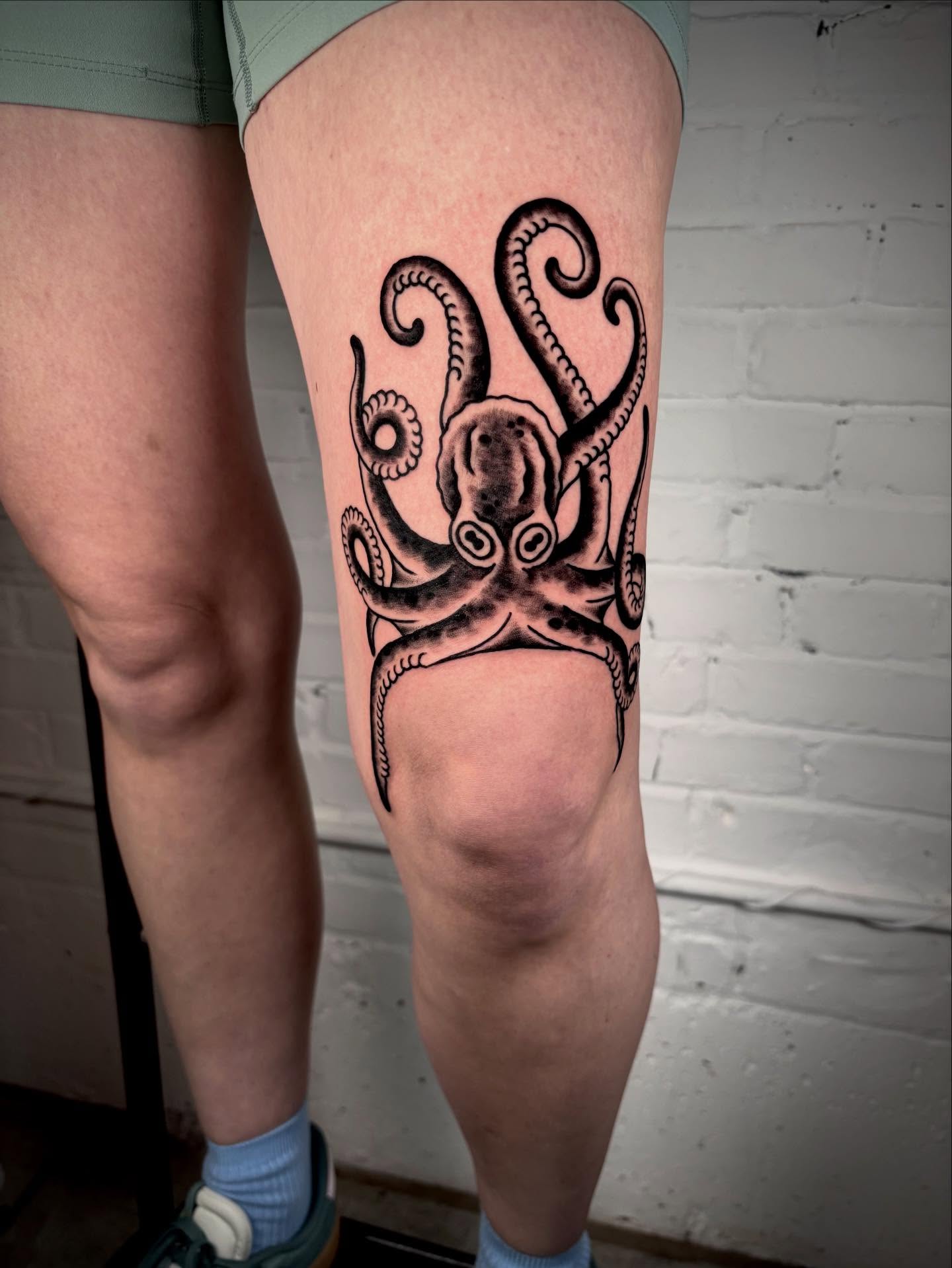 Tattoo by @dougvon_tattoos — black_and_grey