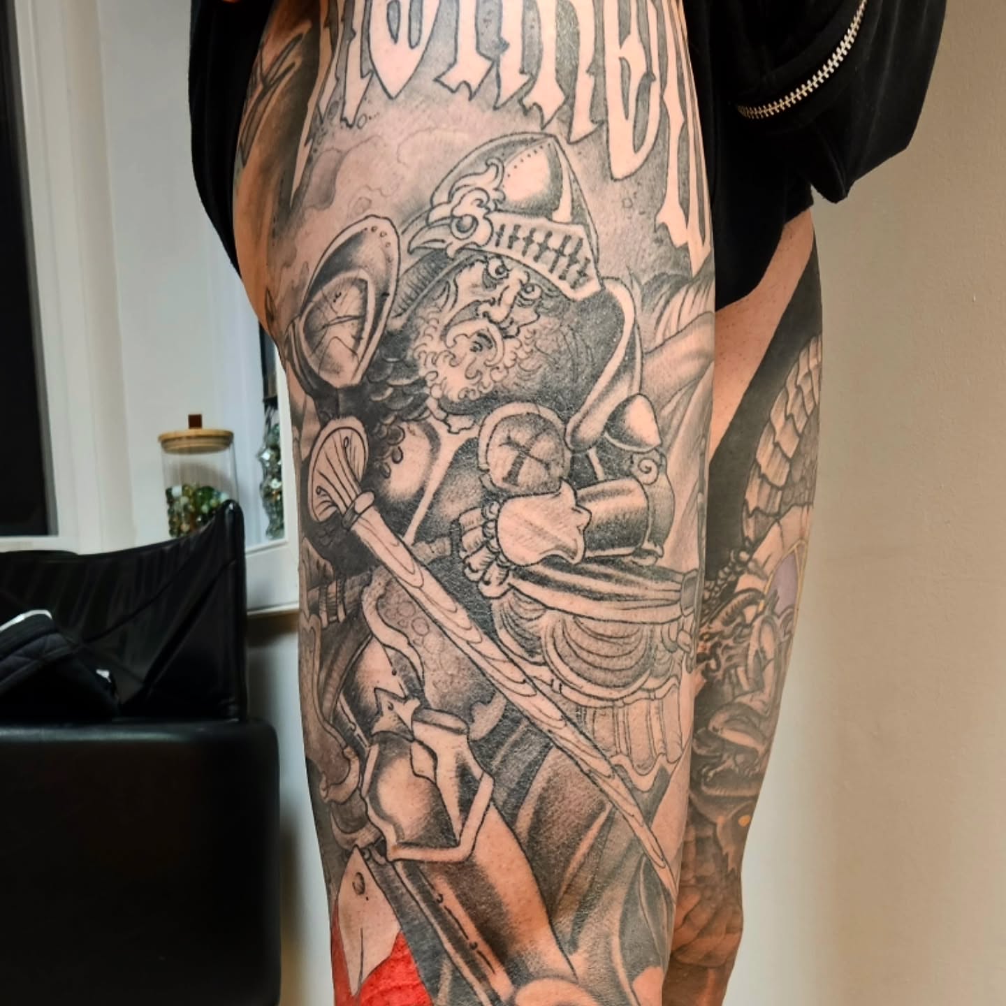 Tattoo by @jasonpellandtattoo — black_and_grey, realism