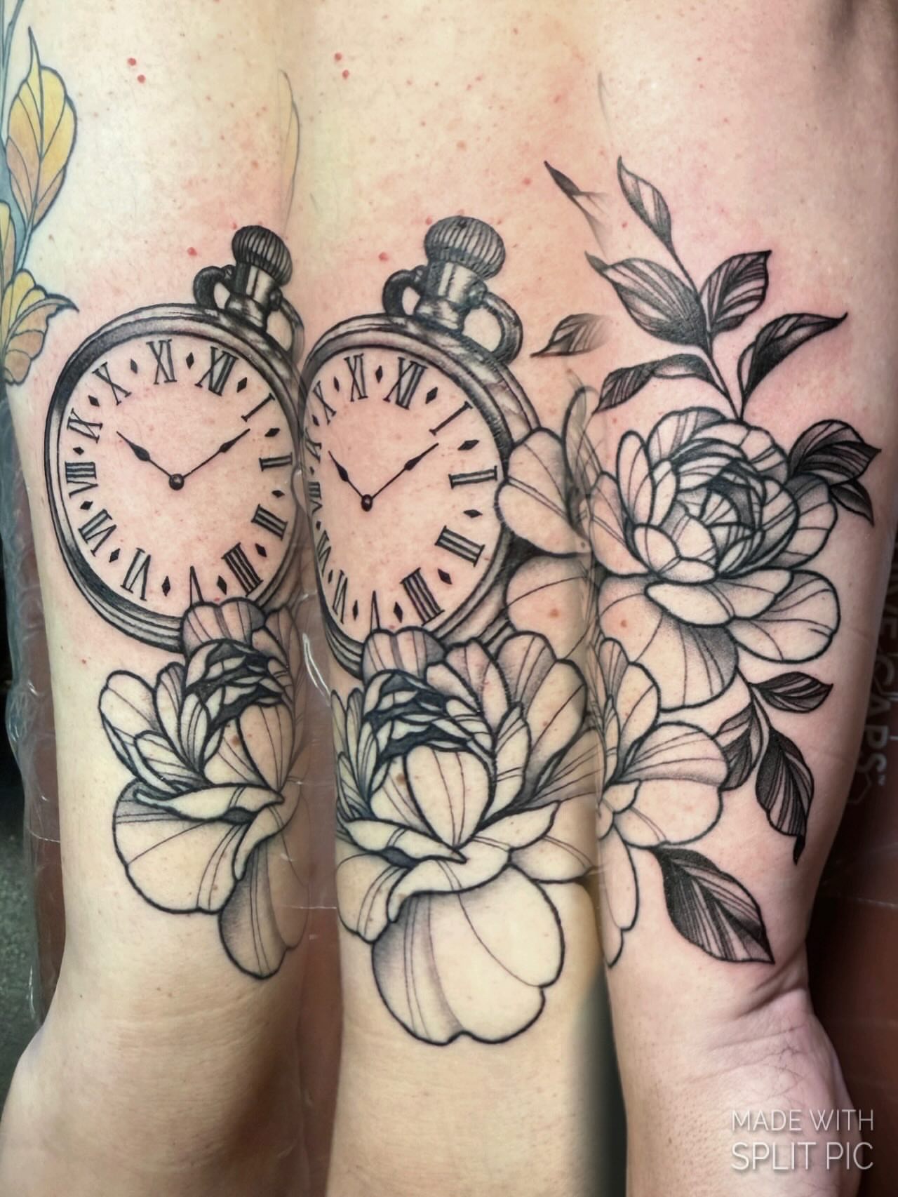 Tattoo by @emilylestrangetattoos — black_and_grey, realism
