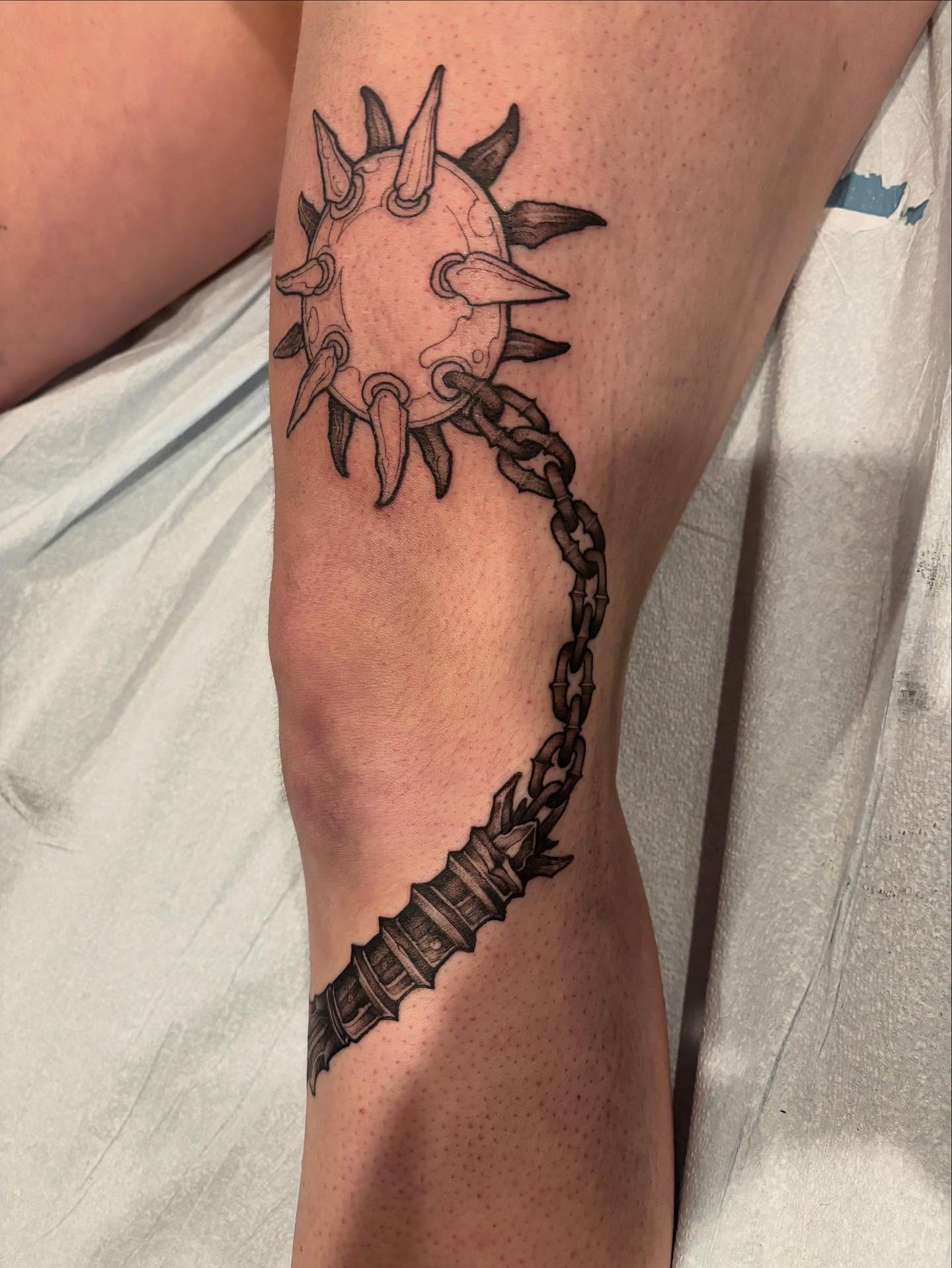 Tattoo by @kevinberubetattooer — black_and_grey