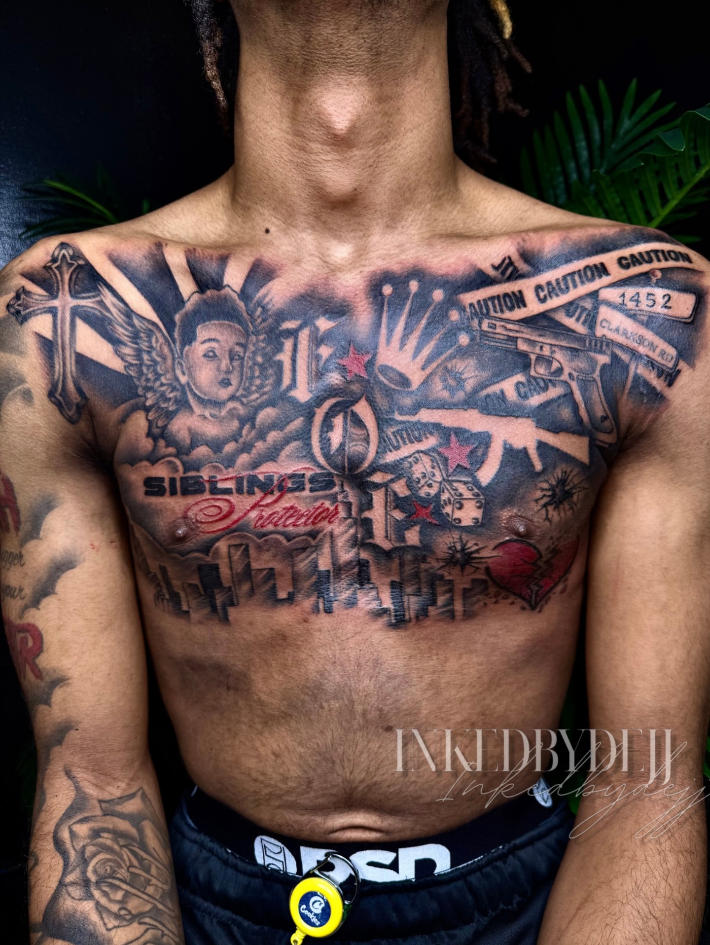 Tattoo by @inkedbydejj — american_traditional, black_and_grey