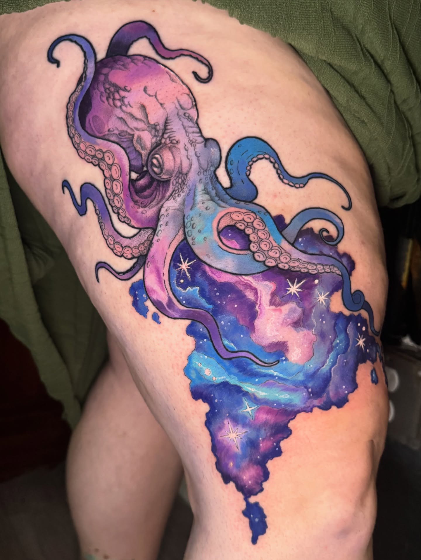 Tattoo by @izfisch — watercolor, realism