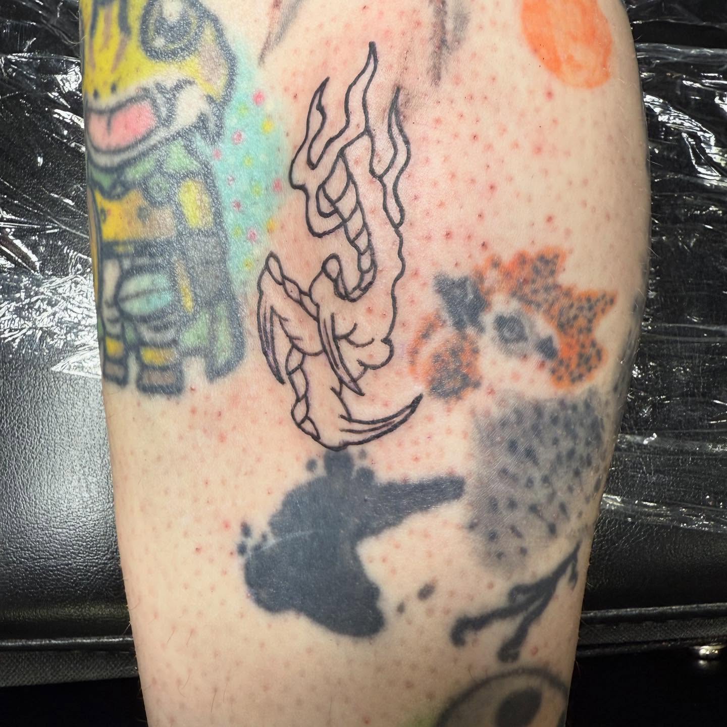 Dragon dotwork tattoo on the forearm by Liz🗡️Fort Collins🗡️Tattoo Apprentice