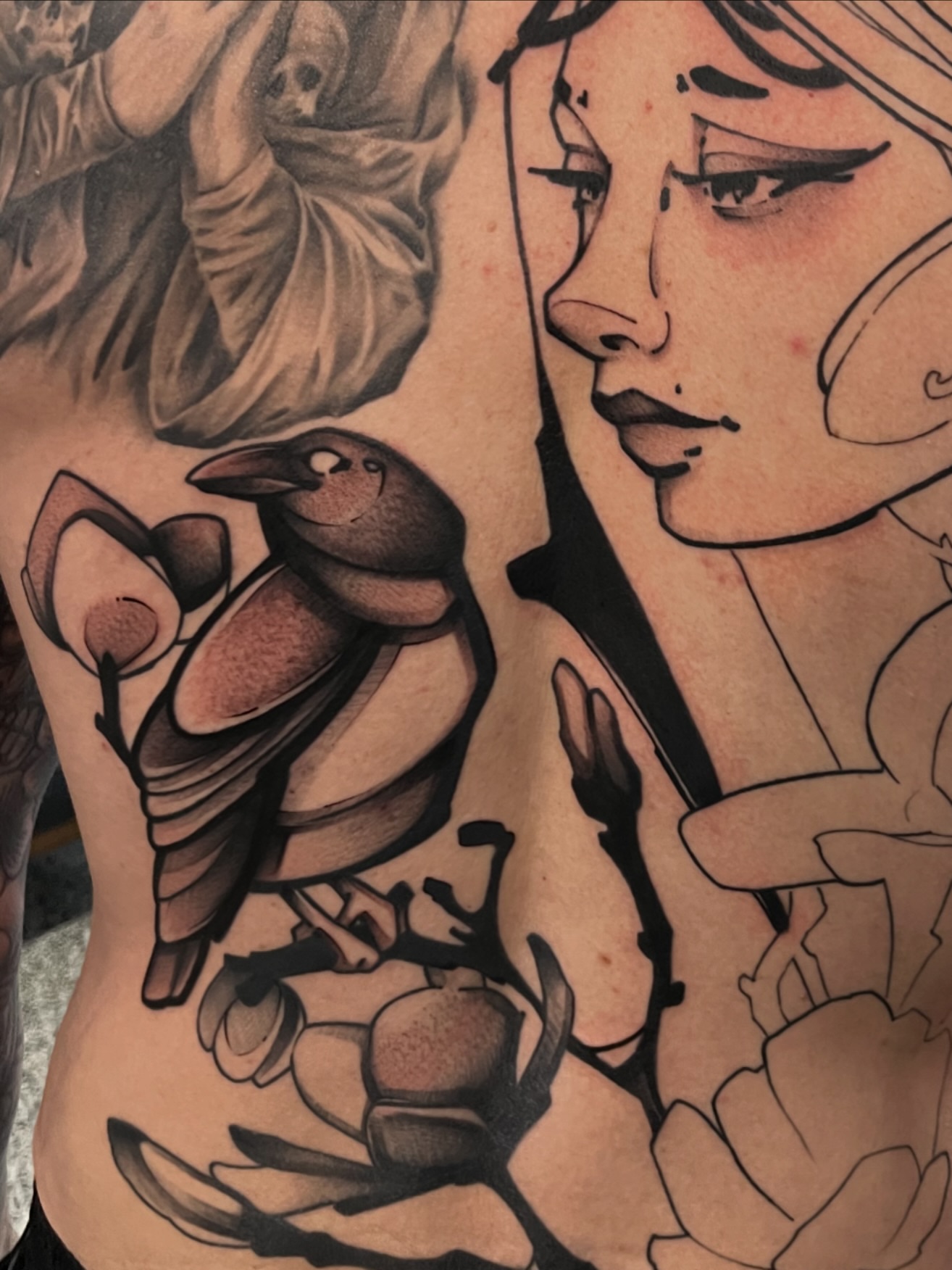 Tattoo by @emmahelmeczy_ โ black_and_grey, realism