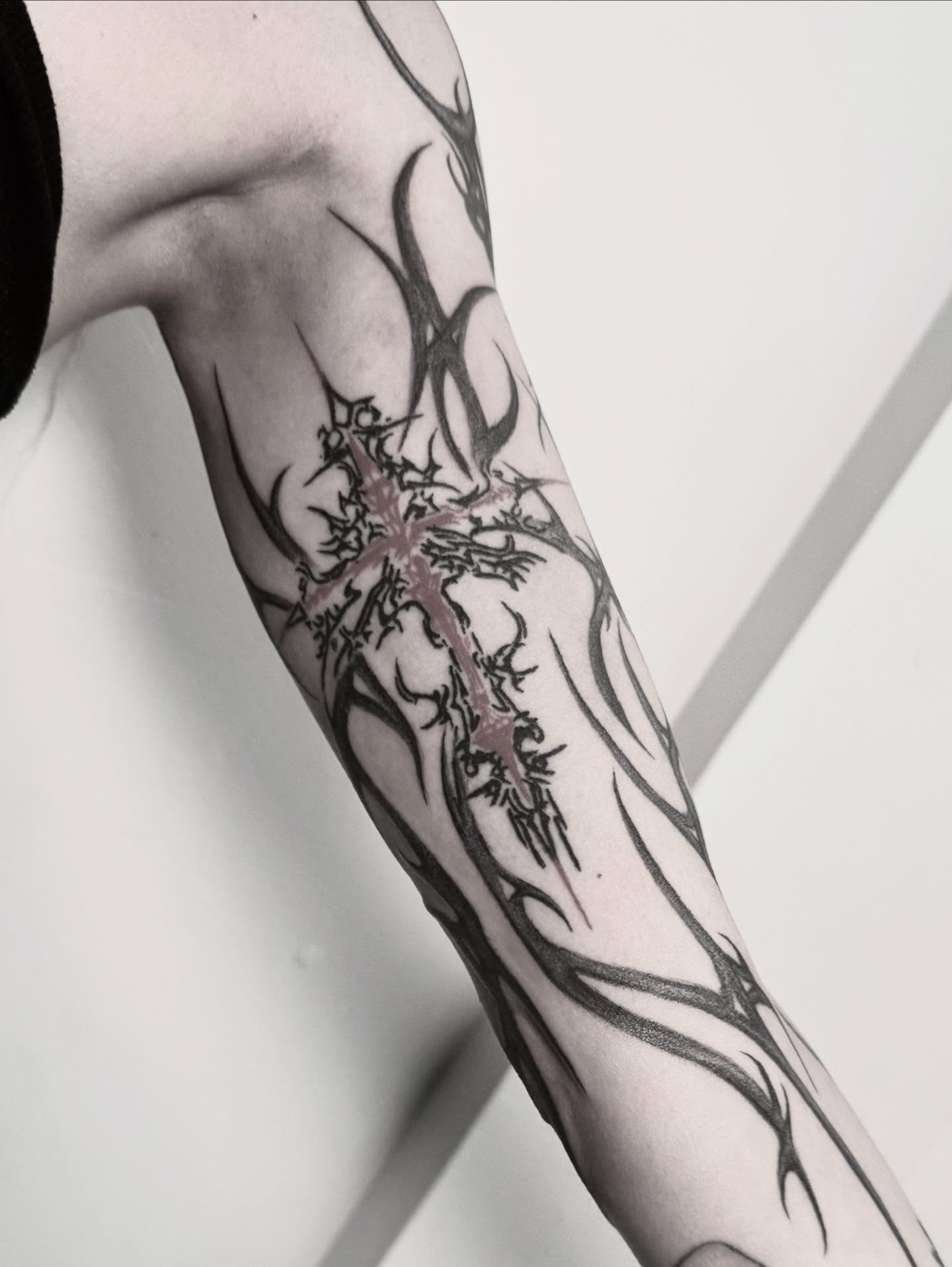 Tattoo by @gutsandink — tribal