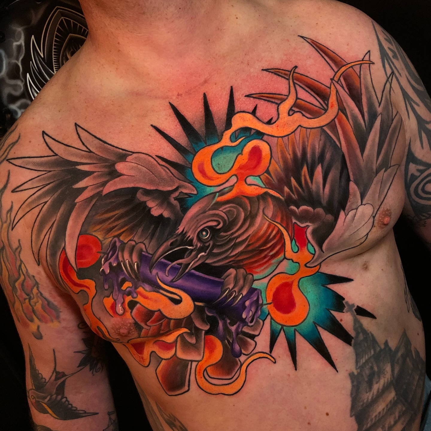 Tattoo by @coreyryantattoo — american_traditional, new_school