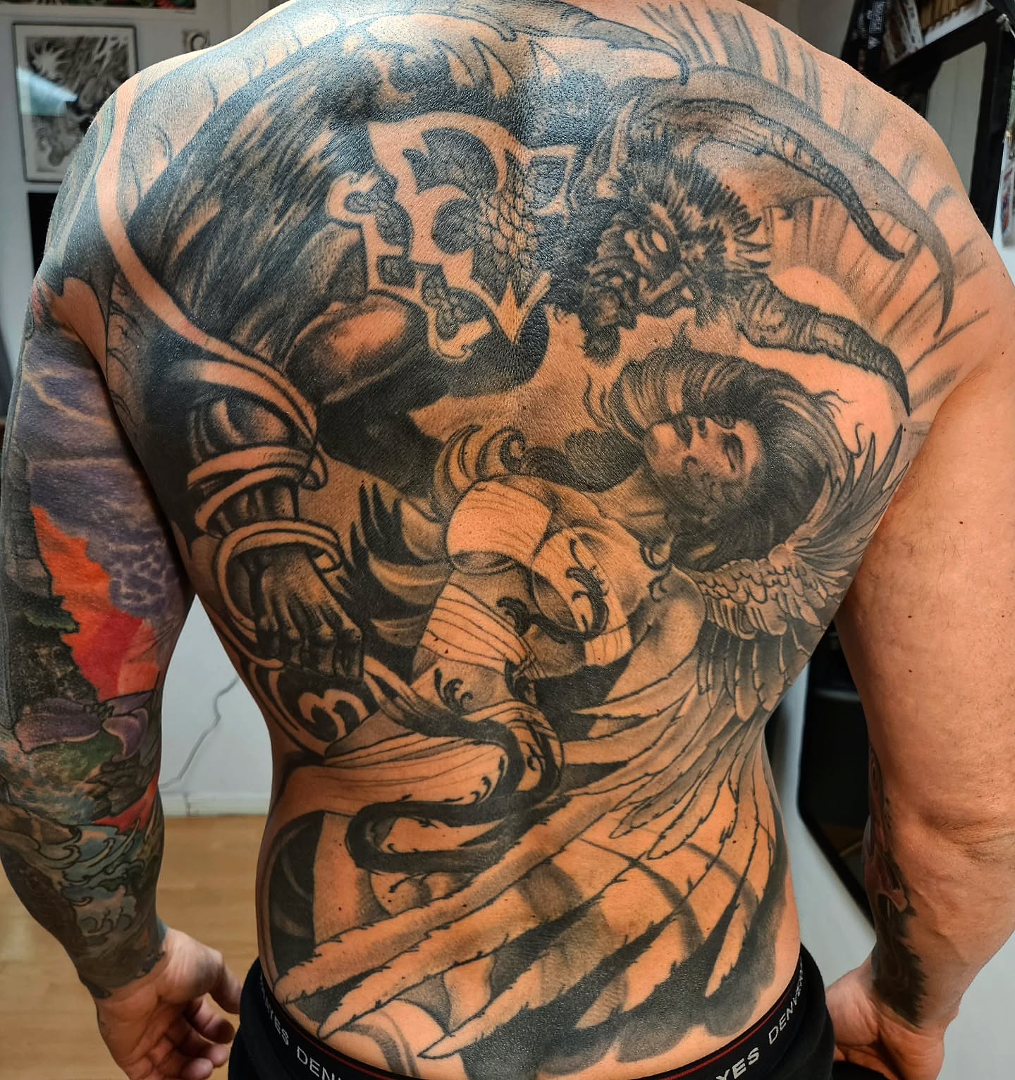 Tattoo by @jasonpellandtattoo — black_and_grey, realism