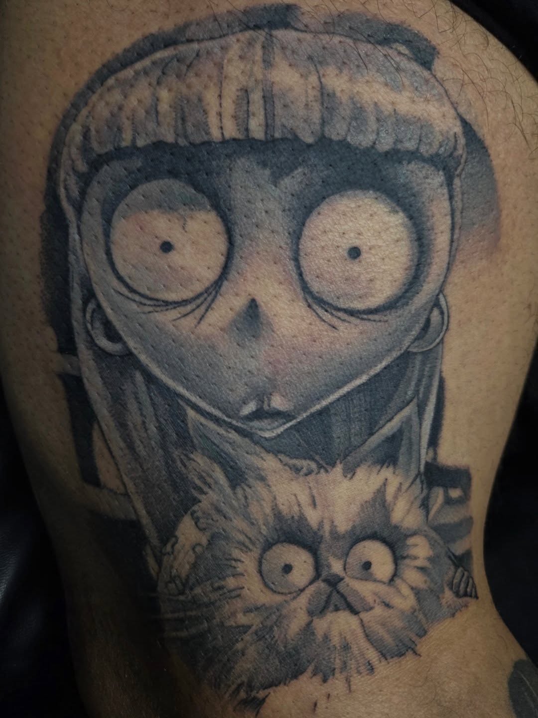 Tattoo by @batbonez โ black_and_grey, realism