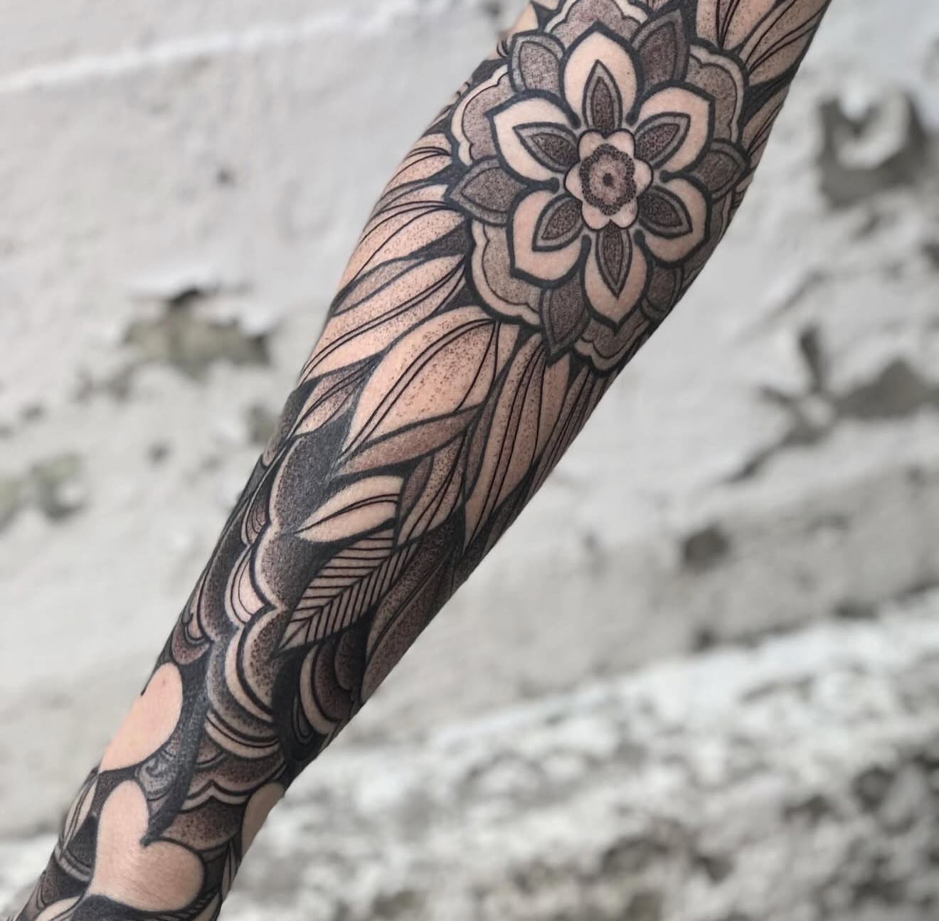 Tattoo by @m2thebtattoos — black_and_grey