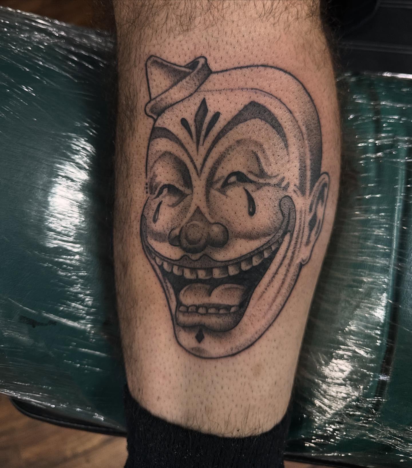Tattoo by @plata3rl — black_and_grey