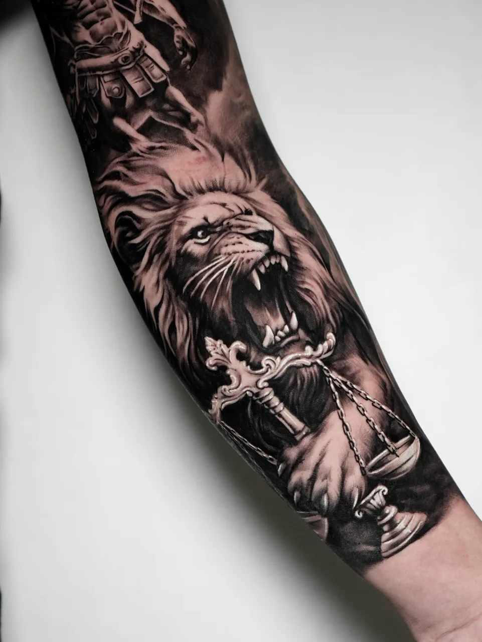 Tattoo by @micogeologo_tattoo — black_and_grey, realism