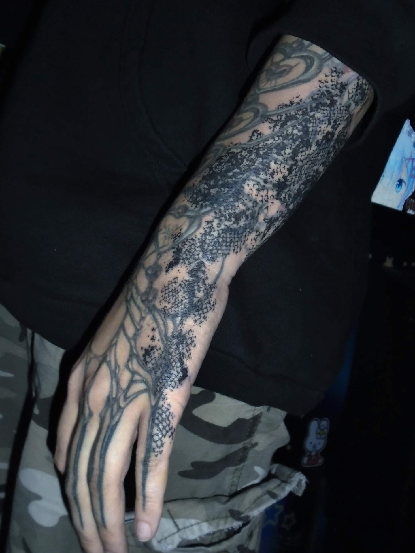Tree dotwork tattoo on the forearm by Penelope