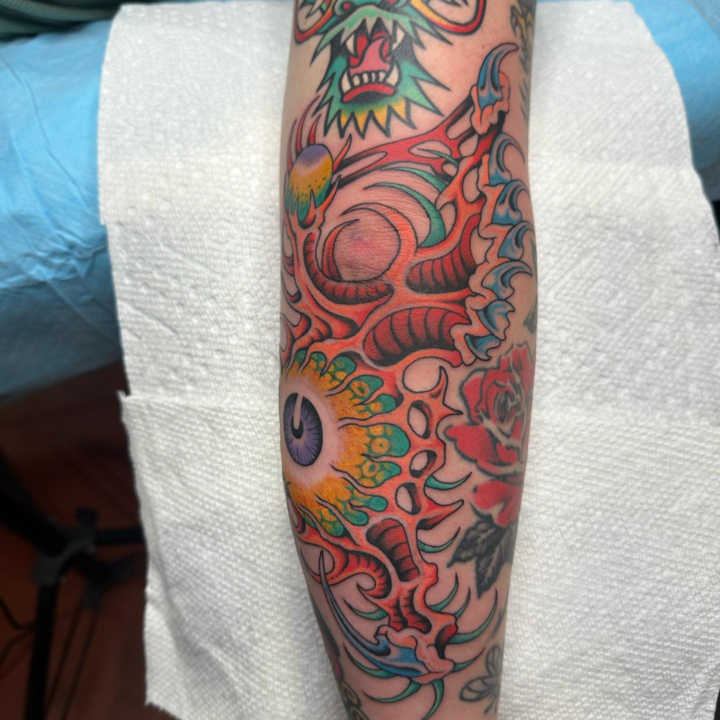Tattoo by @austinmurfitttattoos — american_traditional, japanese_irezumi