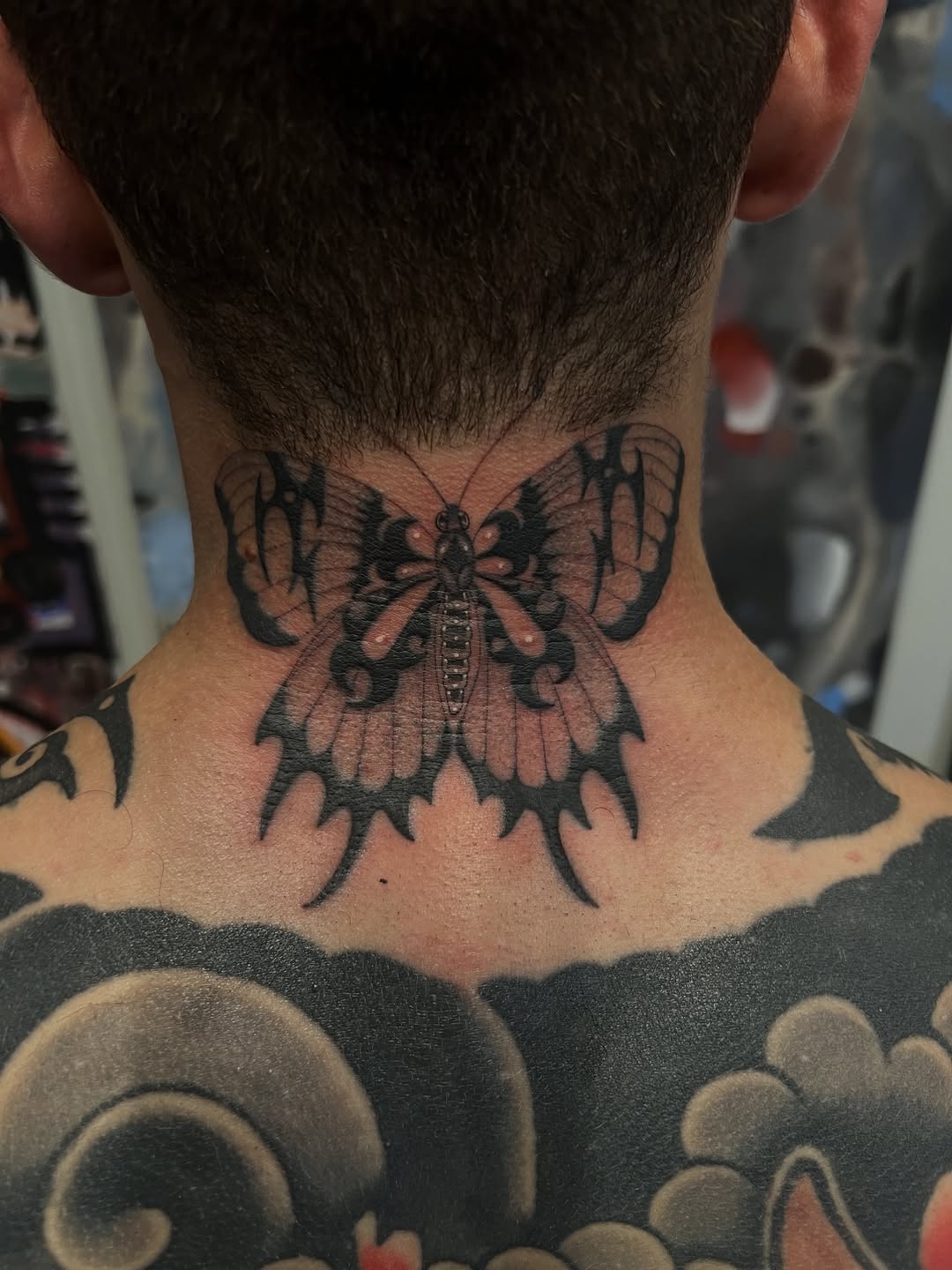 Tattoo by @maplestattoo — blackwork, black_and_grey