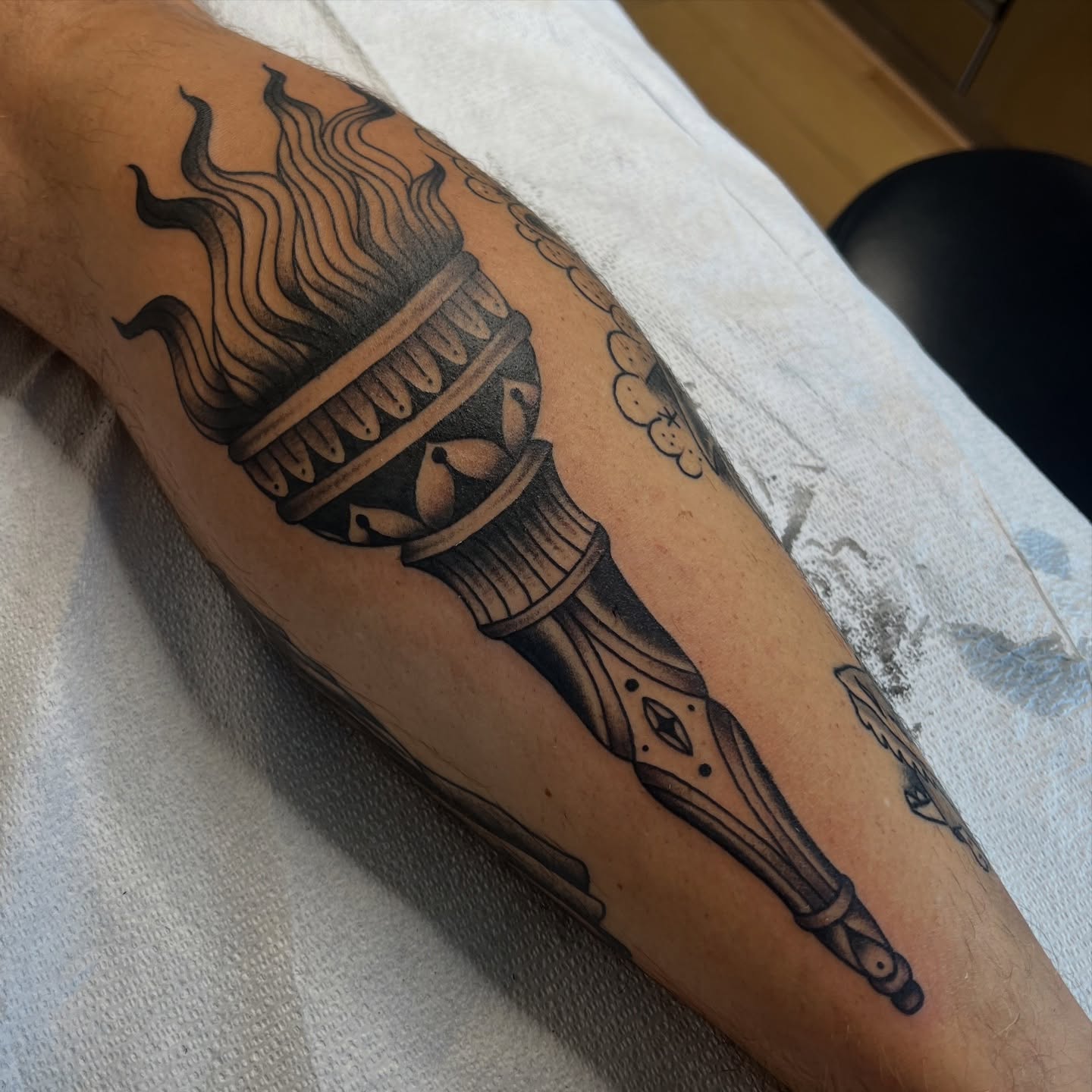 Tattoo by @taylormade_tst — black_and_grey