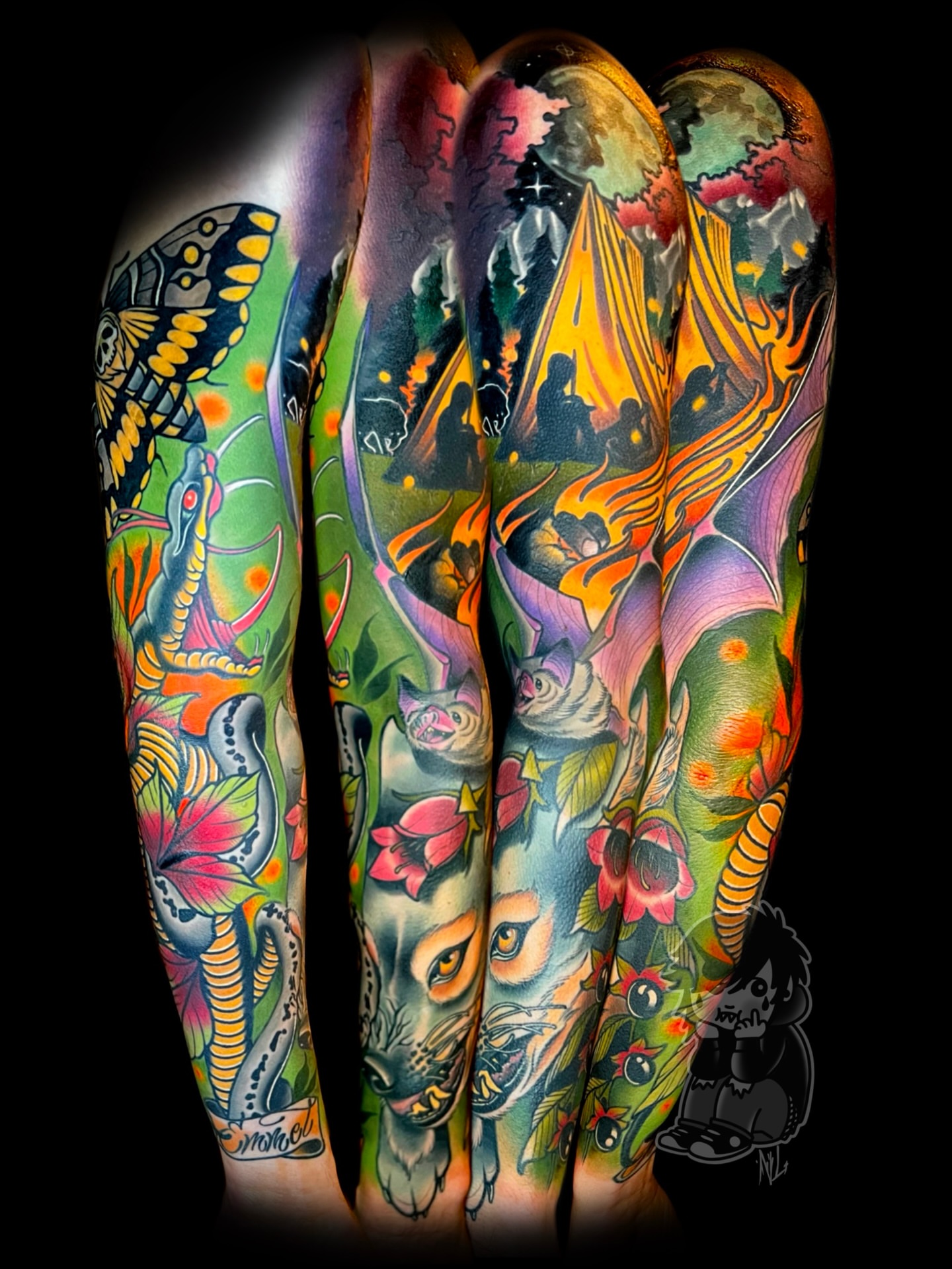 Tattoo by @nateleslietattoo — surrealism