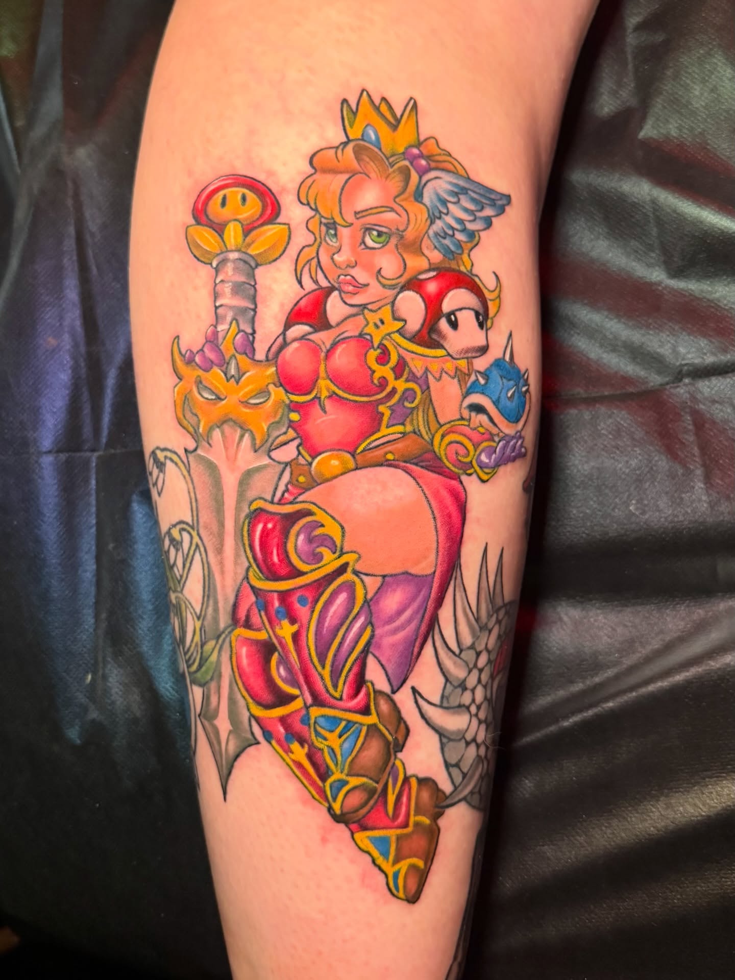 Tattoo by @amberbananafish — new_school, anime