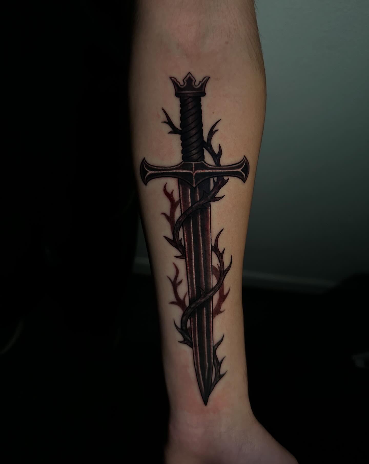 Tattoo by @elexus_tattoos — black_and_grey