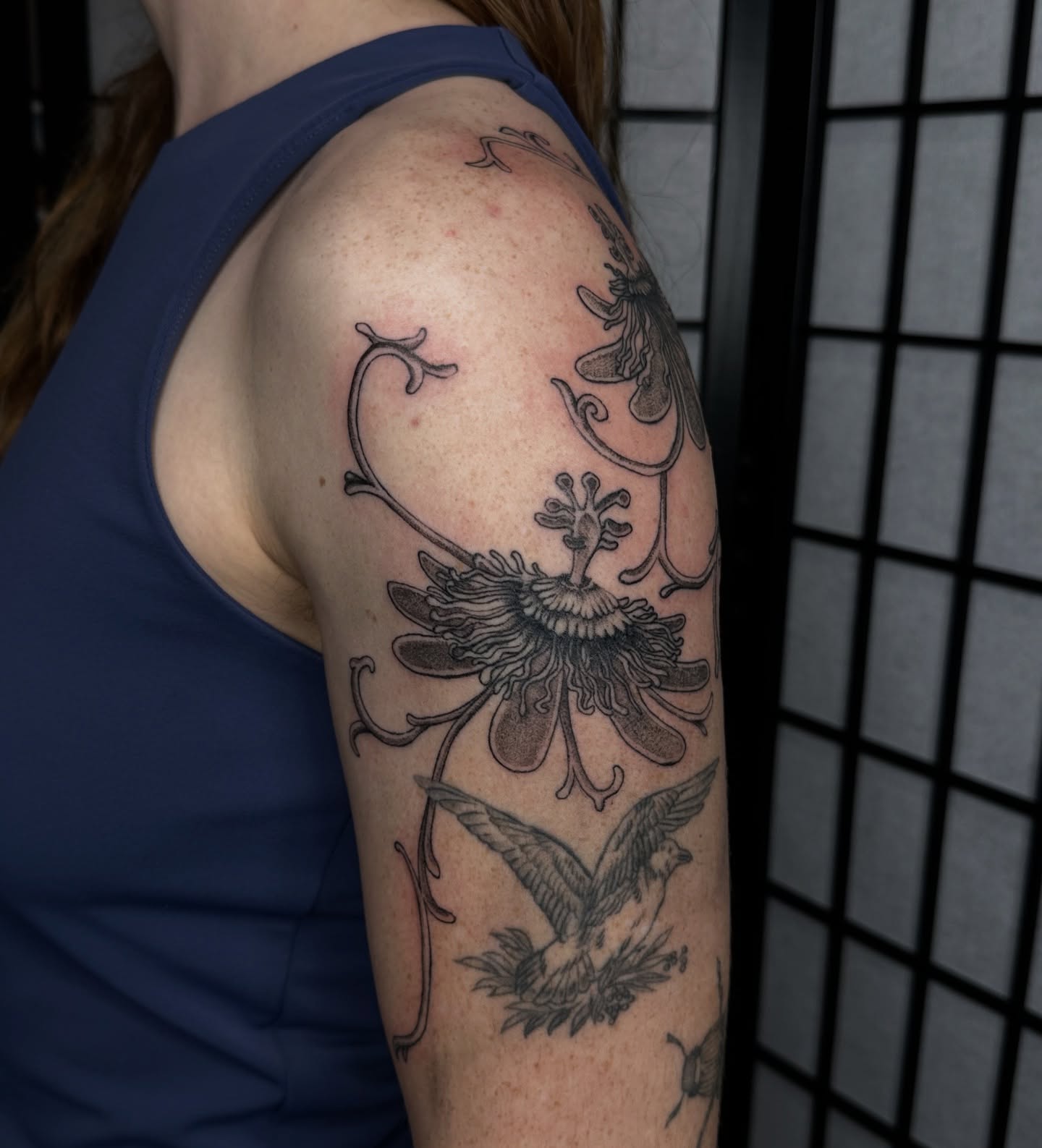 Tattoo by @fathertats โ black_and_grey