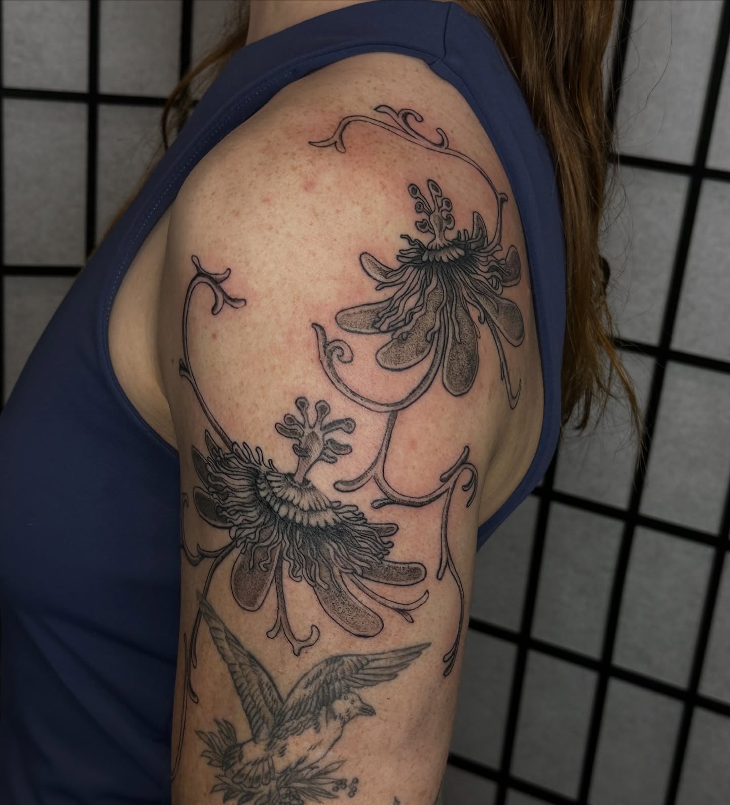 Tattoo by @fathertats โ black_and_grey