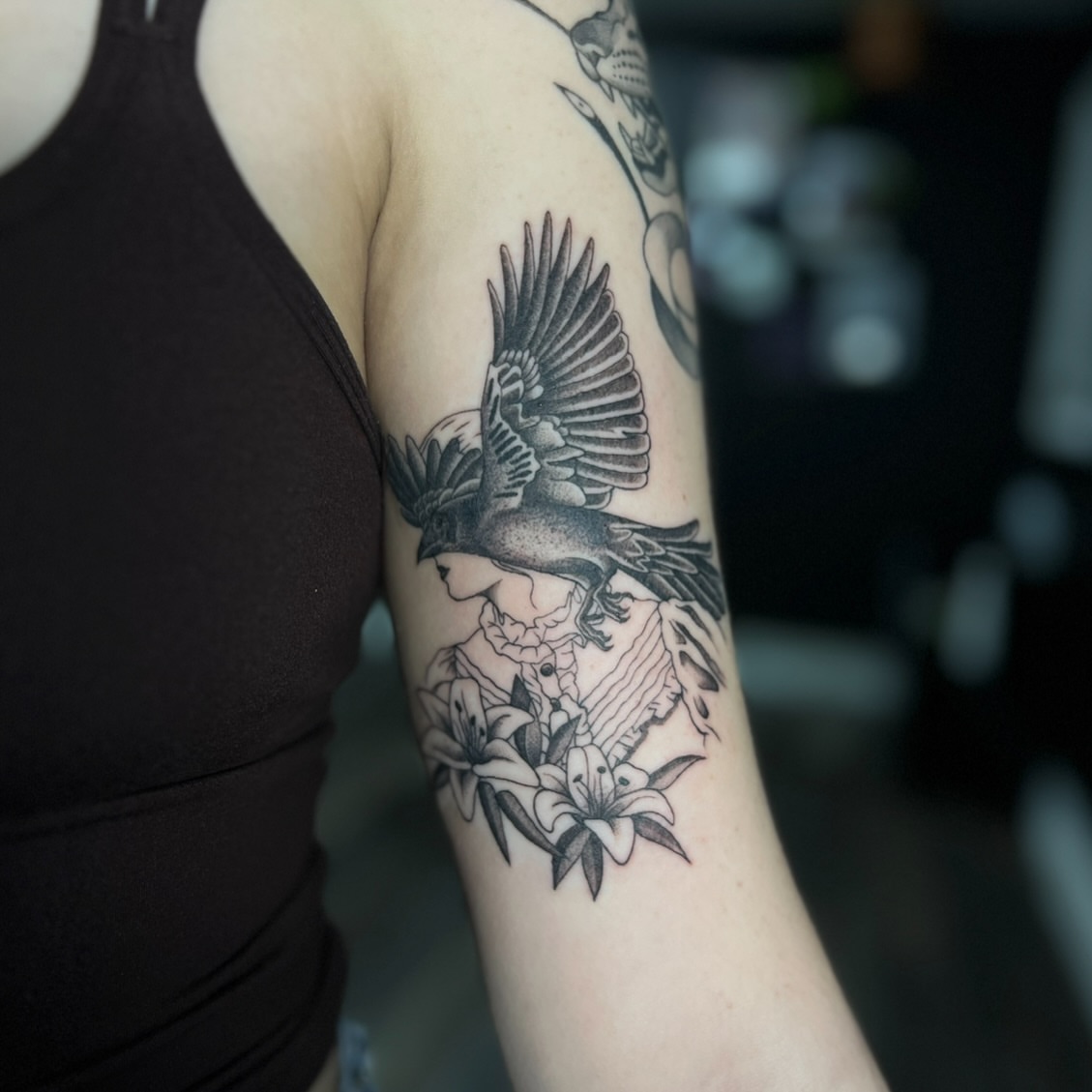 Tattoo by @latebloomertattoosmn — black_and_grey, realism