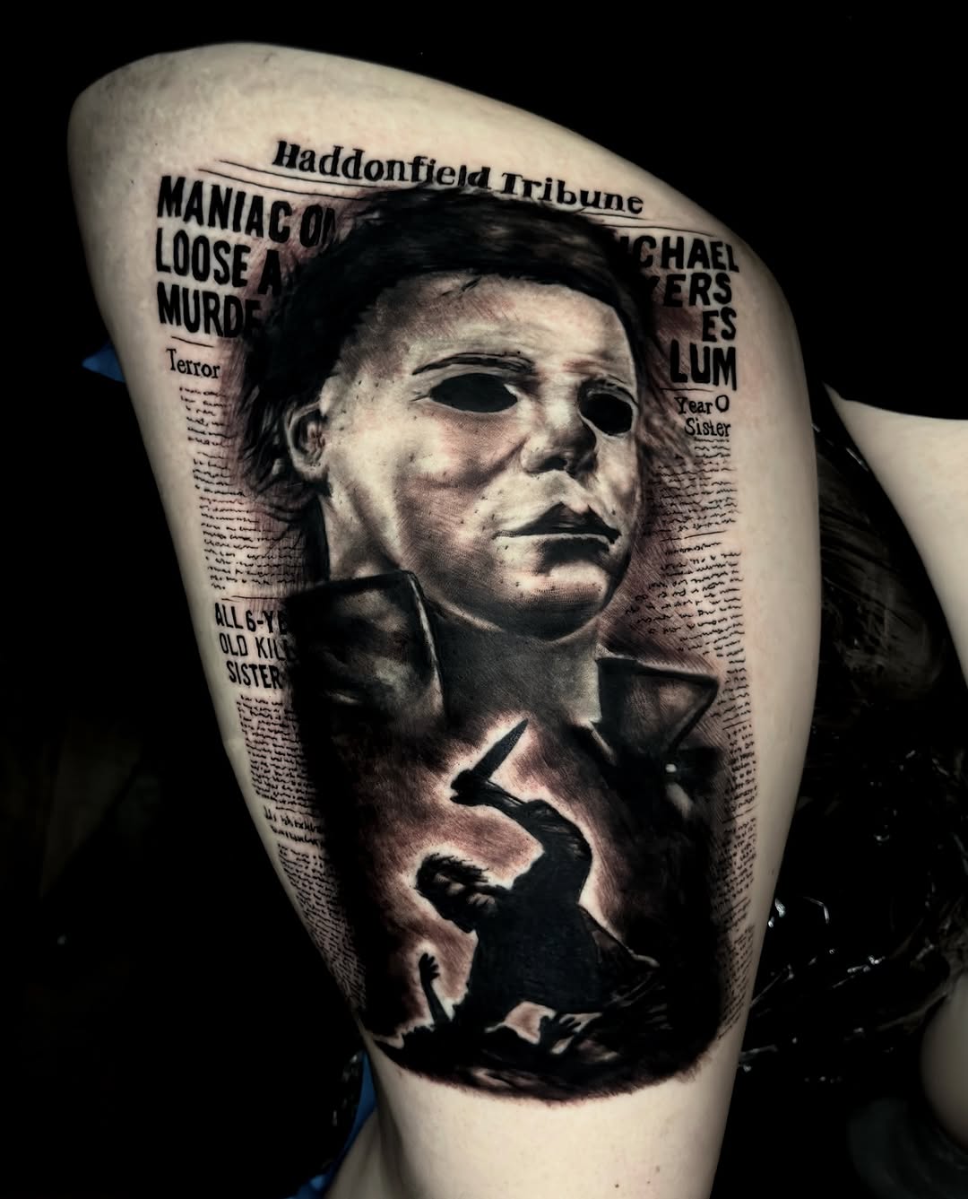 Tattoo by @butz.tattoos โ realism, black_and_grey