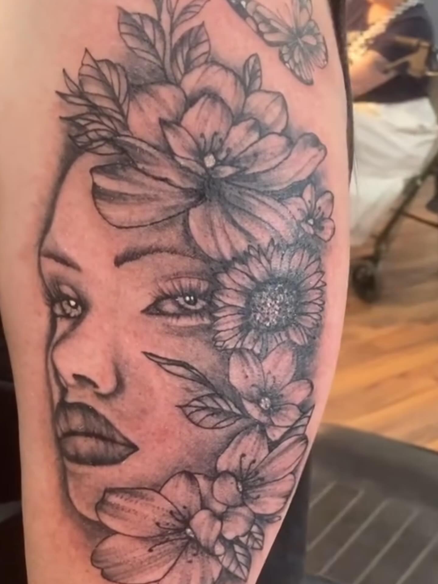 Tattoo by @alexandernichols916 — black_and_grey, realism