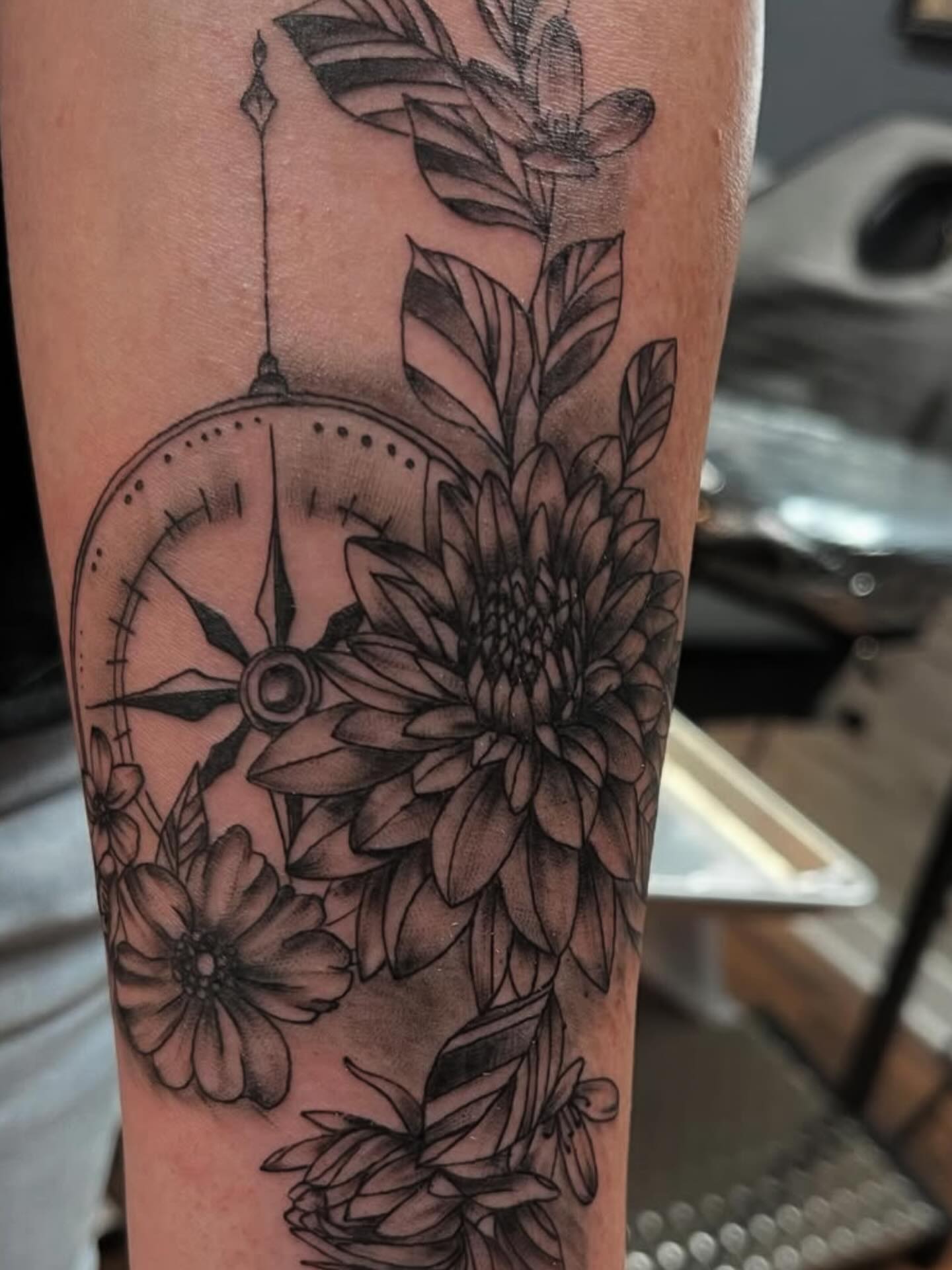 Tattoo by @alexandernichols916 — black_and_grey, realism