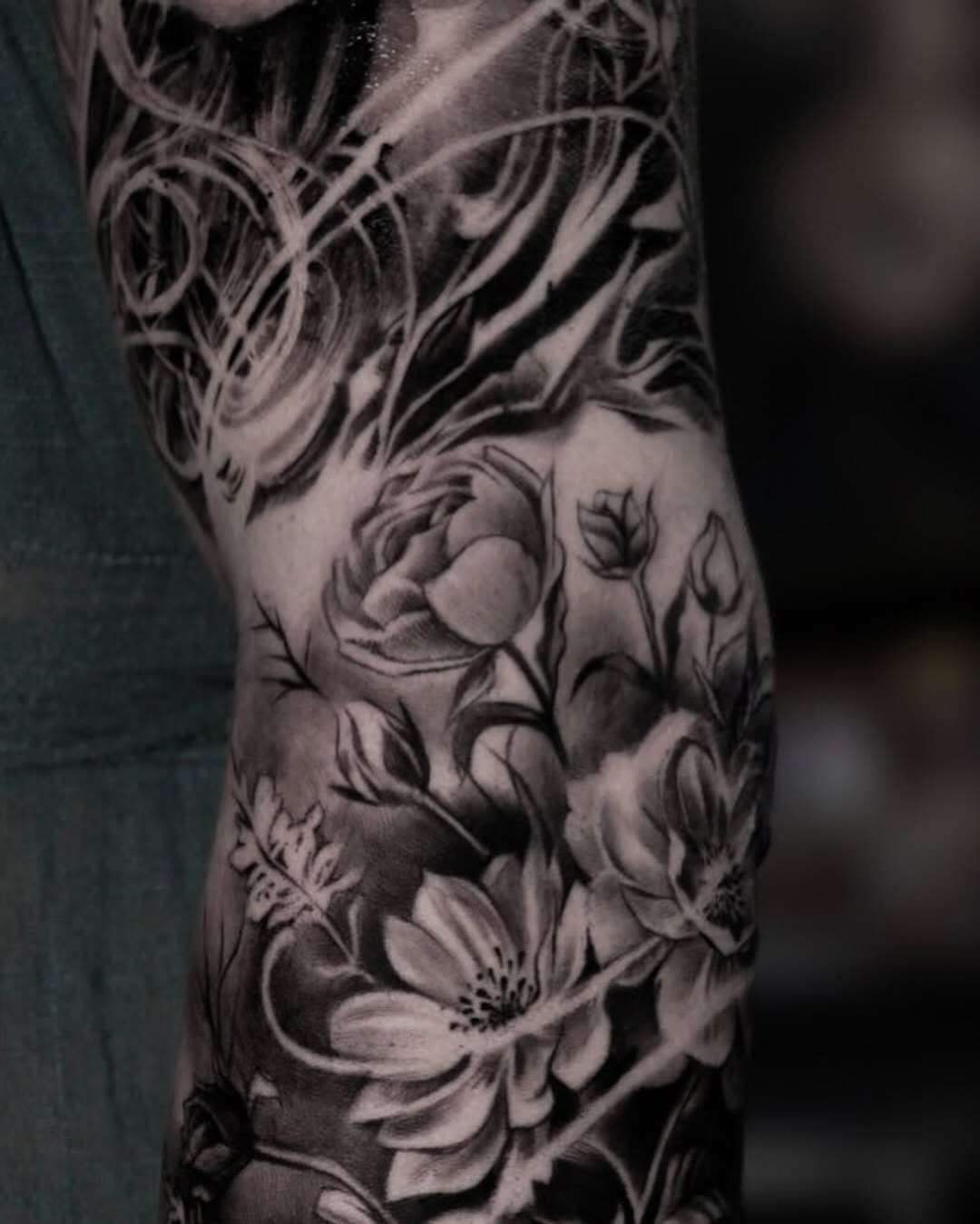 Tattoo by @myink.giingii — black_and_grey, realism