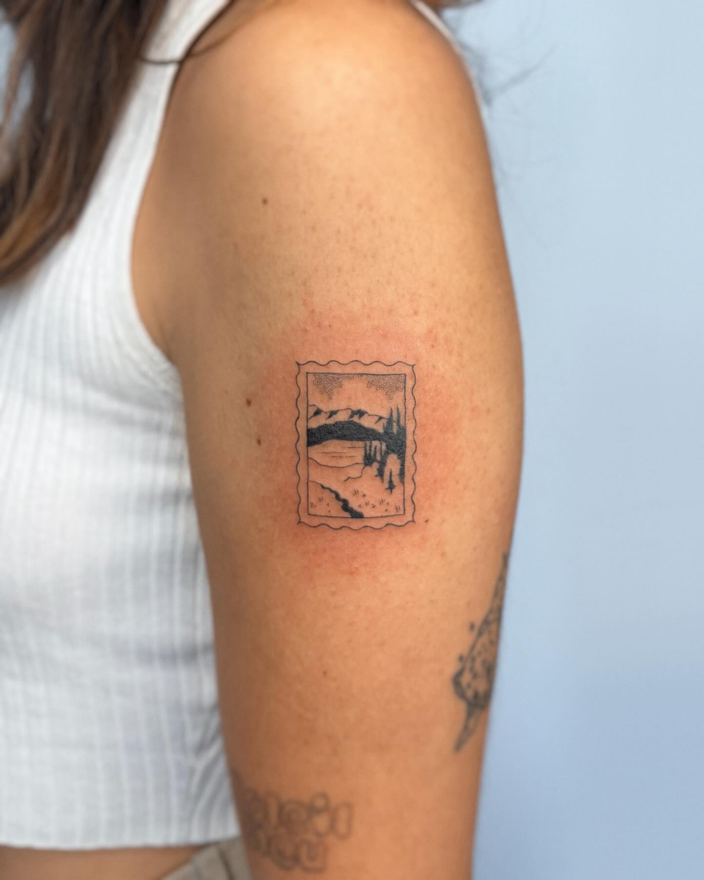 Tattoo by @rouupillon — black_and_grey