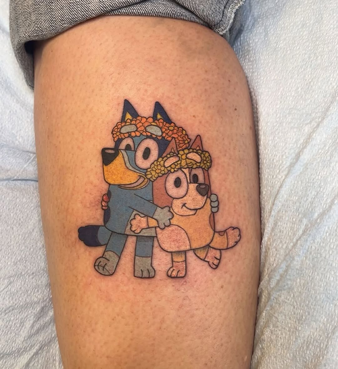 Tattoo by @lilacmourningink — anime
