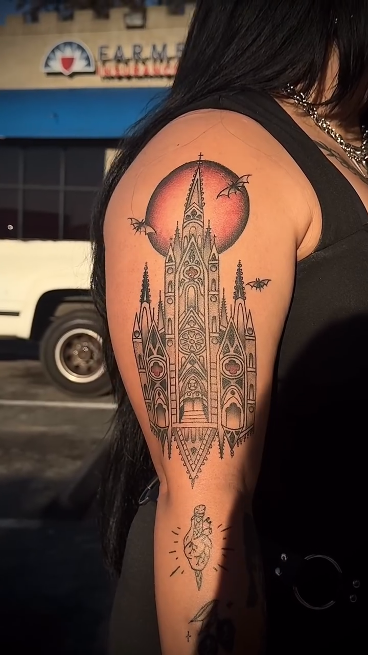 Tattoo by @astralstarink — black_and_grey, ornamental
