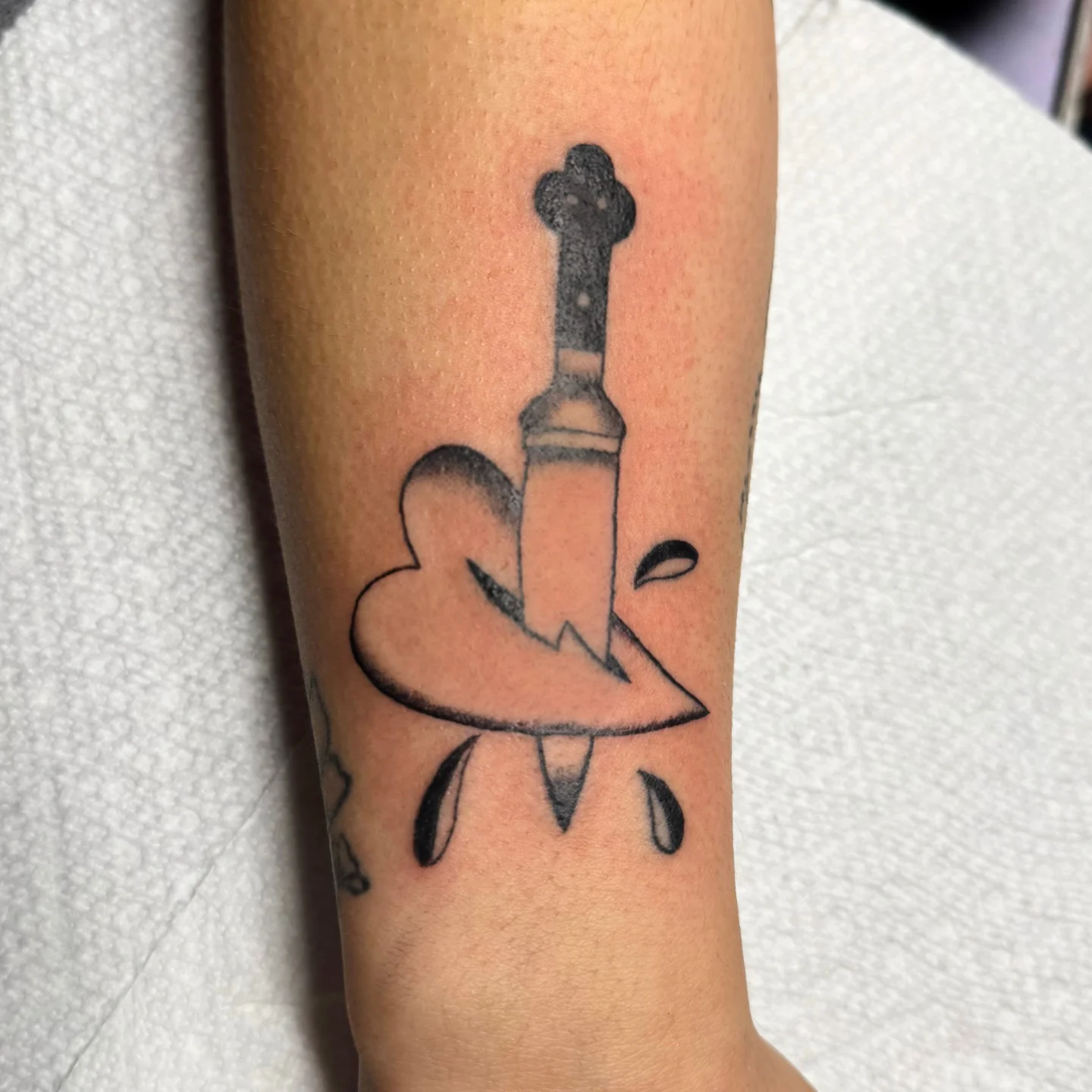 Tattoo by @_punkroctopus — dotwork