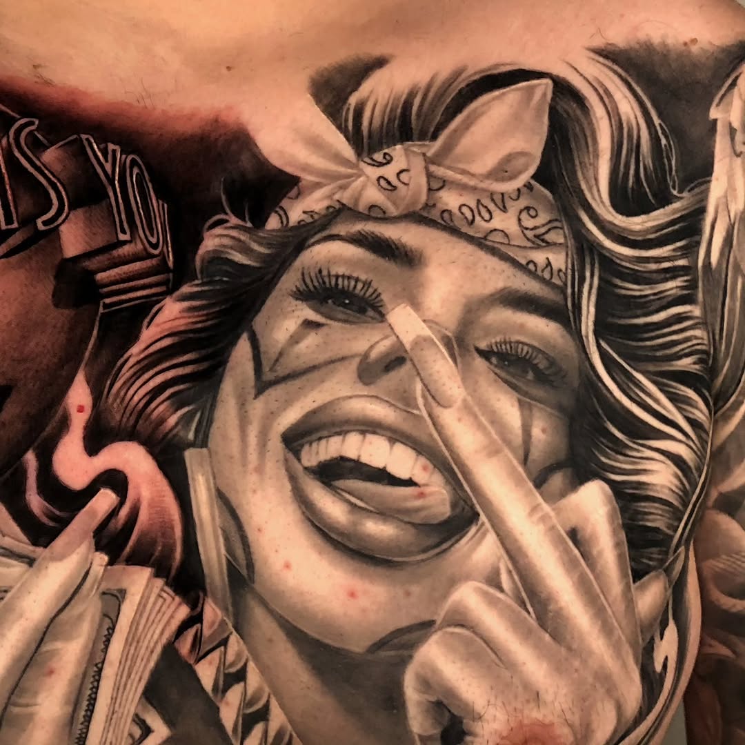 Tattoo by @mager_tattoos — chicano, realism