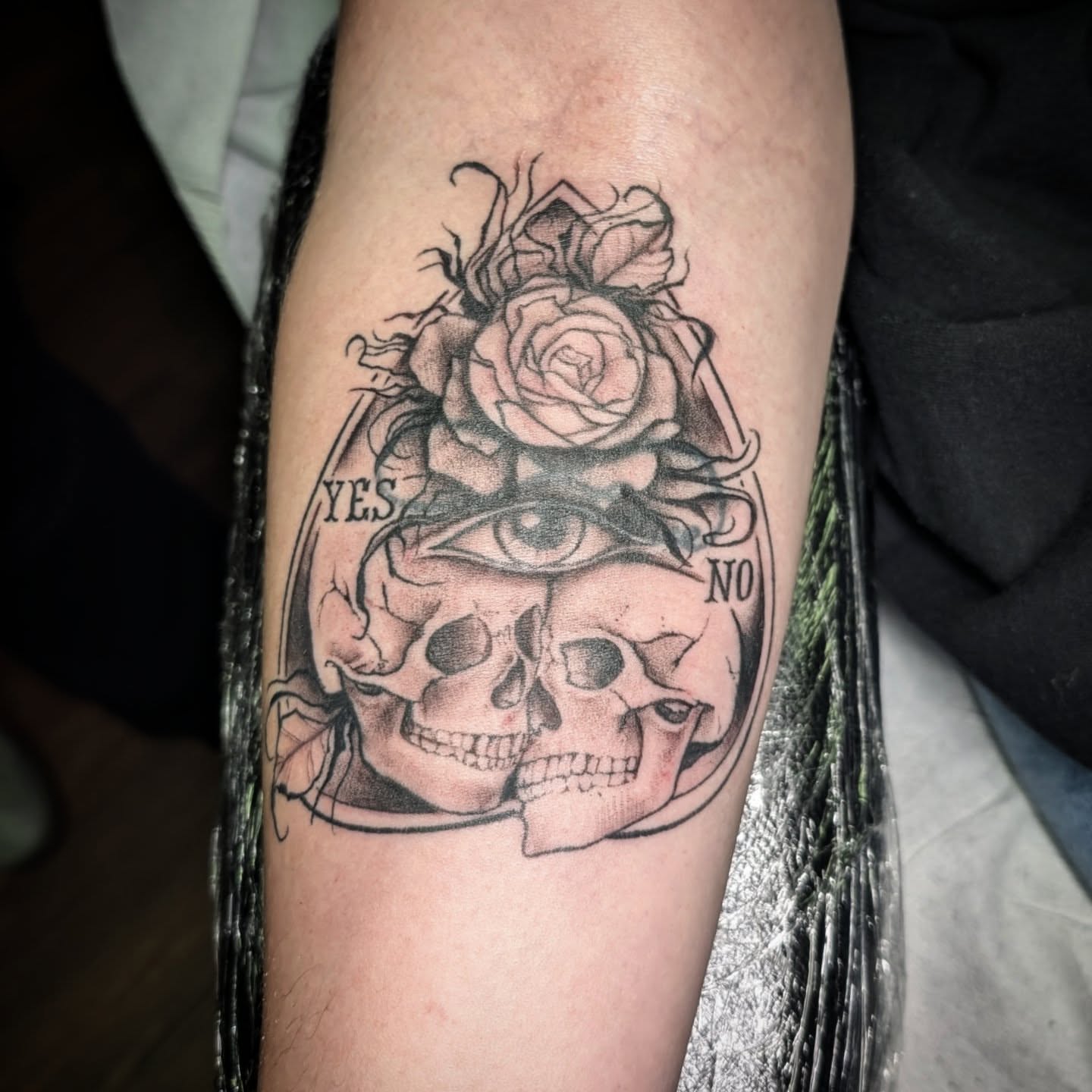 Tattoo by @krystamctattoos111 — black_and_grey