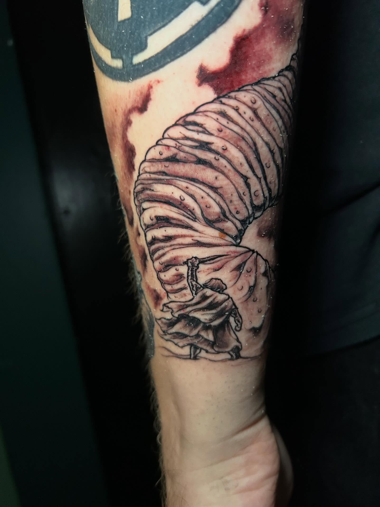 Tattoo by @jon_f_n_story — realism, dotwork