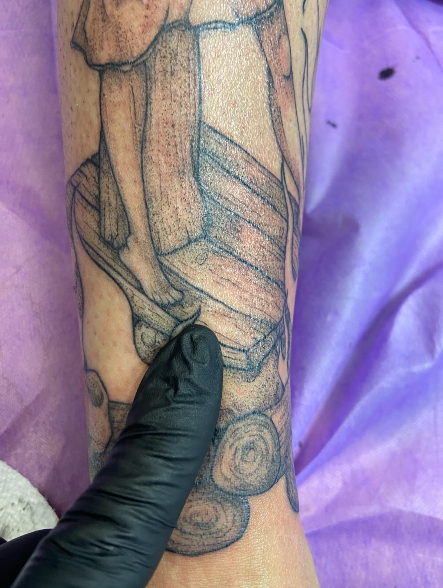 Ship black and grey tattoo on the forearm by Dont Worry About It