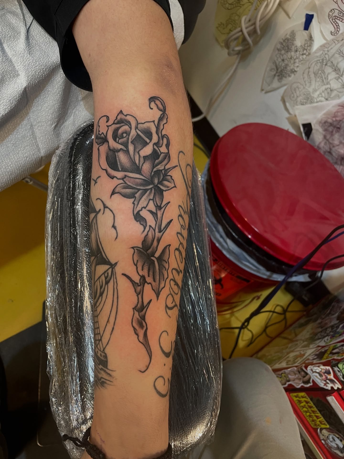 Tattoo by @brandonglasstattoos — black_and_grey
