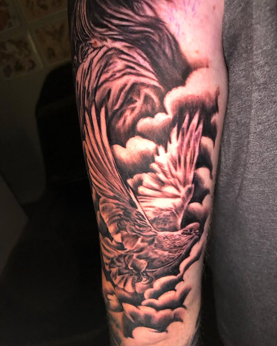 Tattoo by @aubswhit77 — realism, black_and_grey