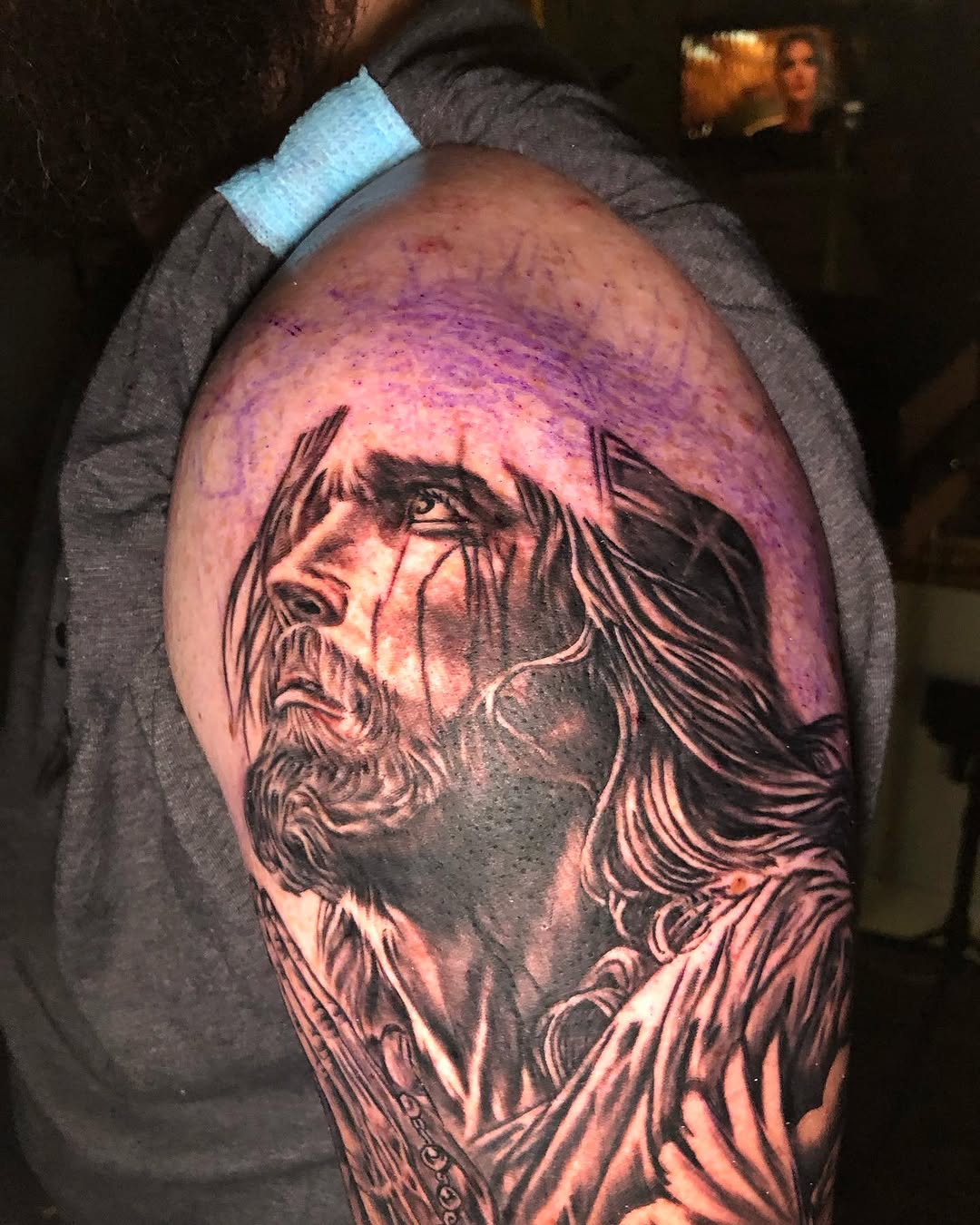 Tattoo by @aubswhit77 — realism, black_and_grey